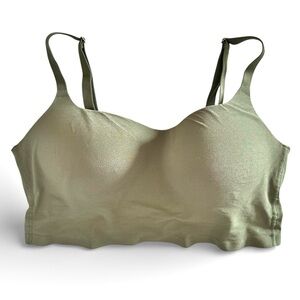 Victoria Secret PINK Wear Everywhere Demi Lightly Lined Olive Green Bra  Large